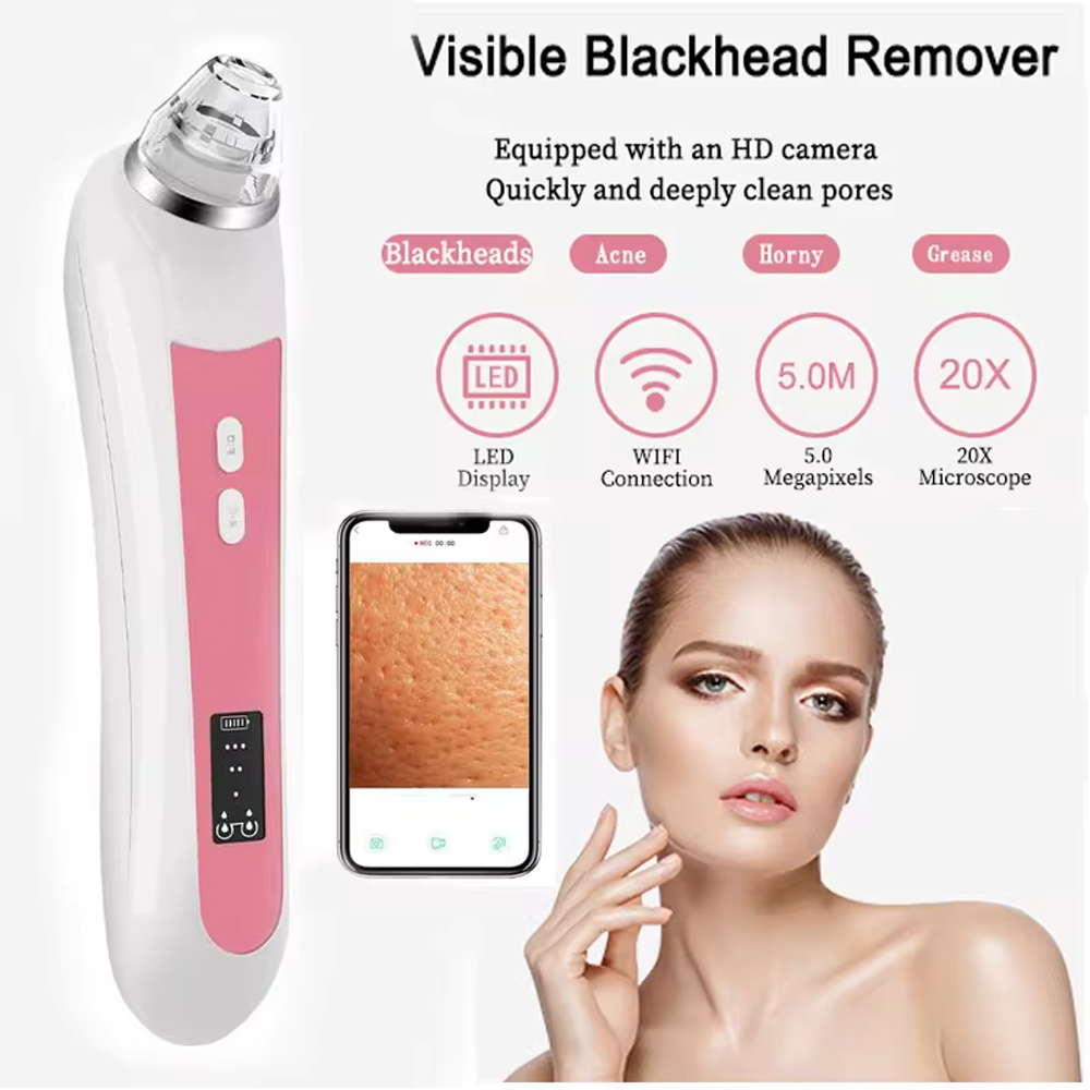 Pore Vacuum - Aspirador cravo com câmera, Extrator De