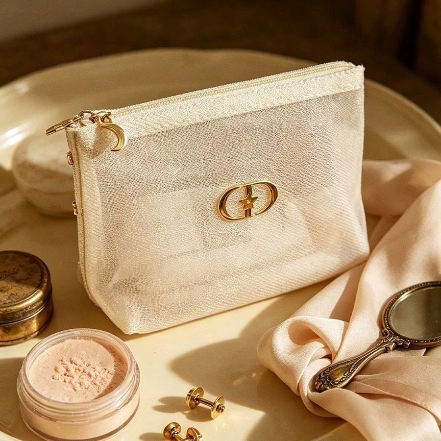 Beauty Makeup Dior - Bolsa de Cosméticos Transparente Branca DIOR,