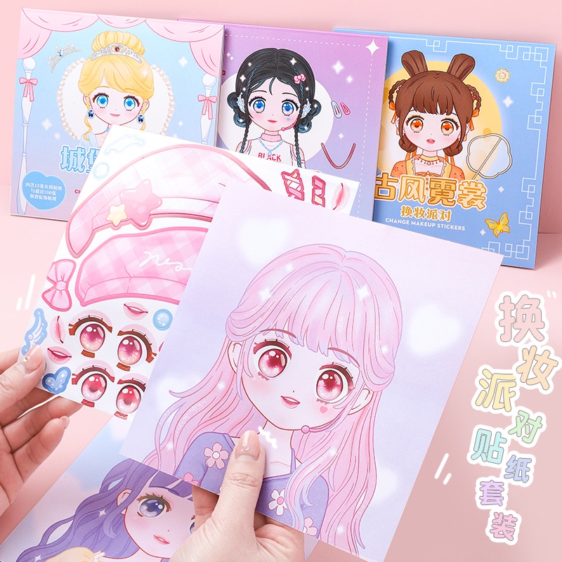 Beauty Love Makeup - 1PCS Makeup Change Stickers Crianças e
