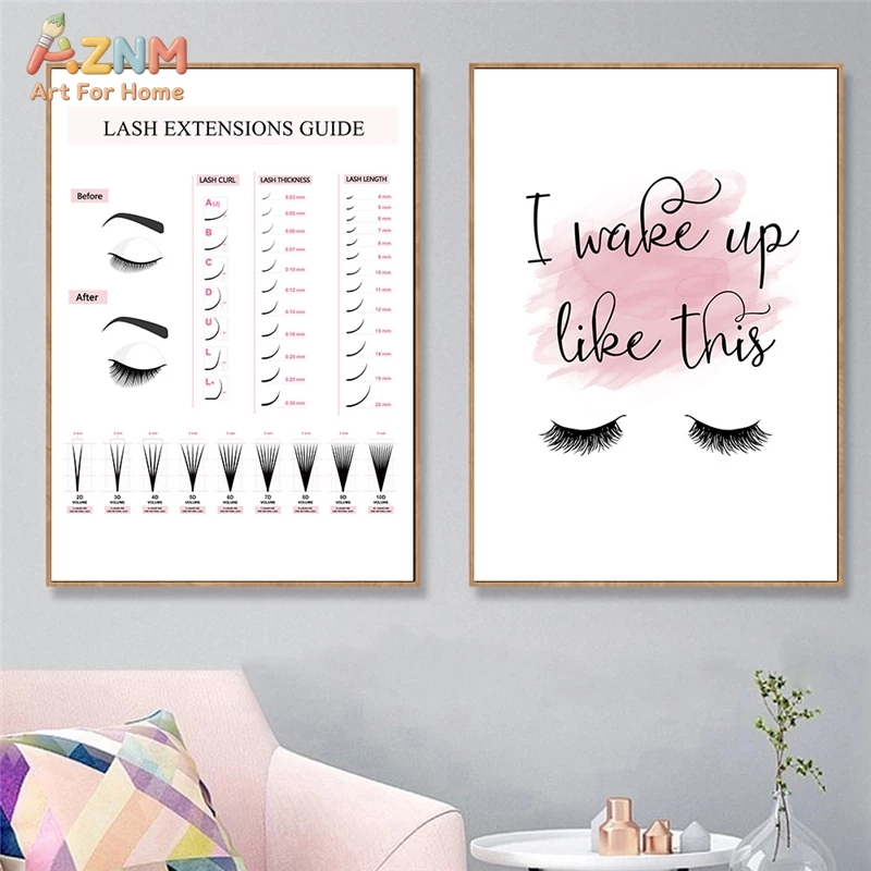 Makeup Is Beauty Quotes - Quadro Decorativo em Tela AZNM: Guia