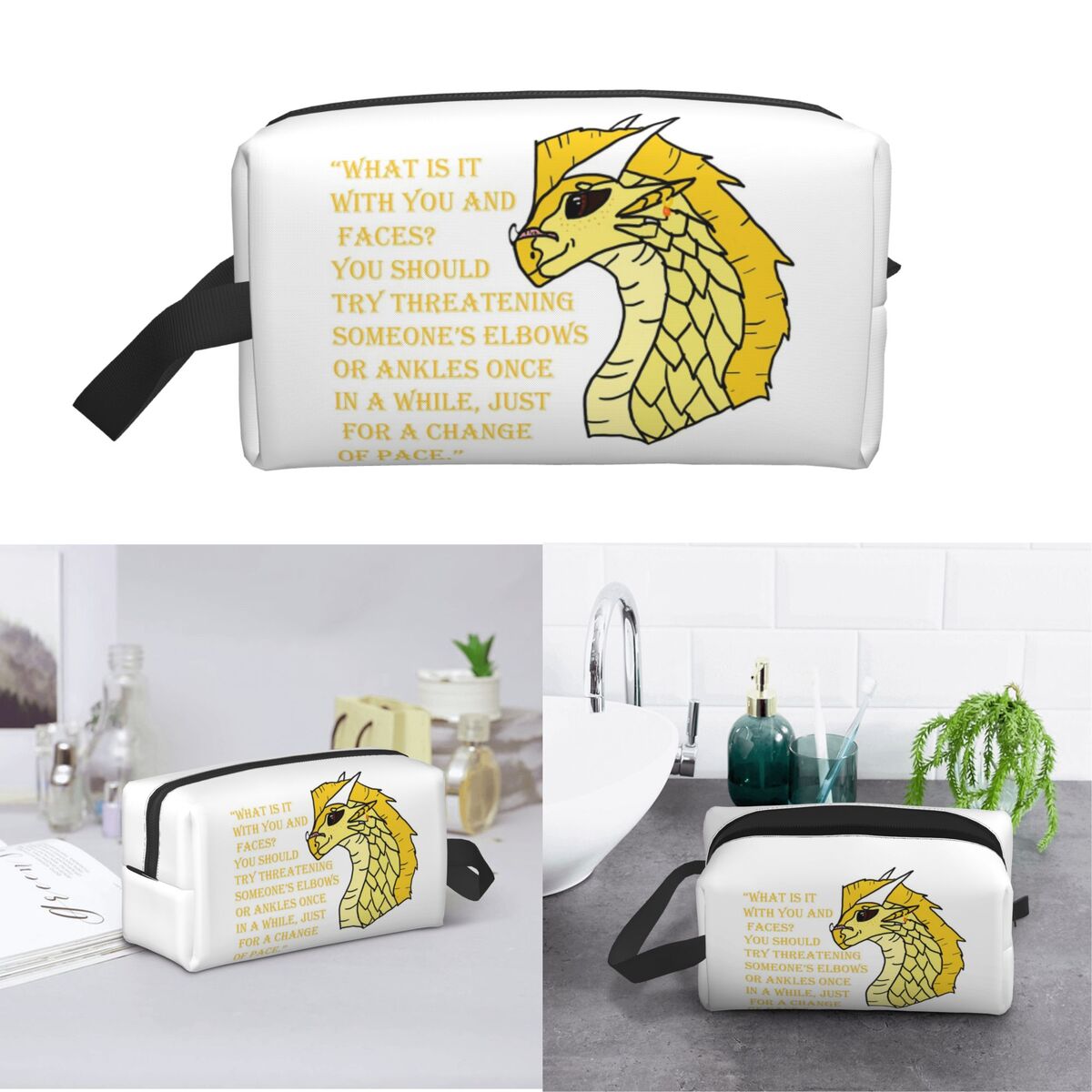 Makeup Is Beauty Quotes - Qibli Quote Bolsa de Maquiagem Organizador