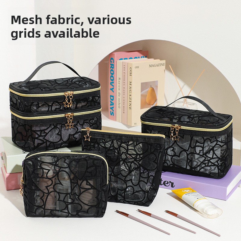 4 pçs/set Love Heart Bolsa de  - Beauty Love Makeup avaliação e preço