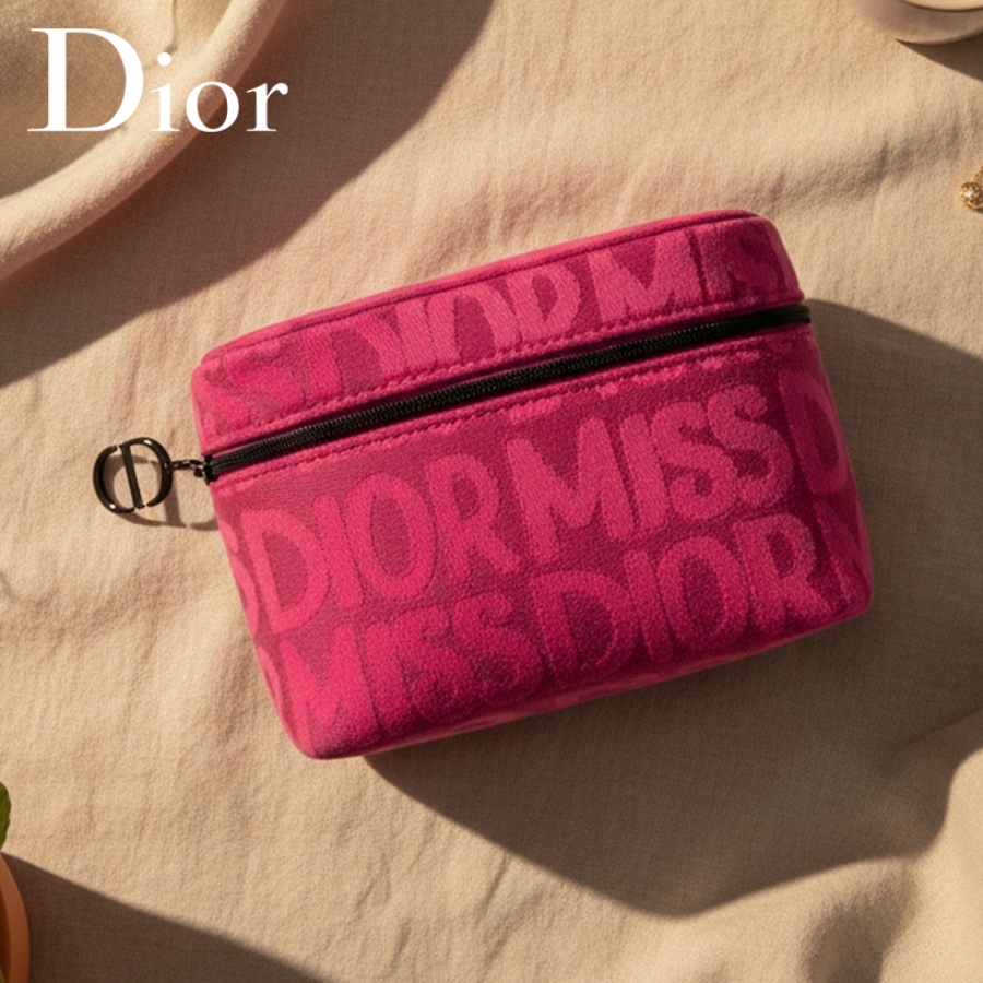 Bolsa de cosméticos rosa da Di - Beauty Makeup Dior avaliação e preço