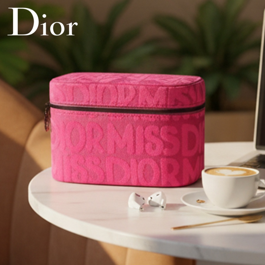 Bolsa de cosméticos rosa da Di - Beauty Makeup Dior avaliação e preço