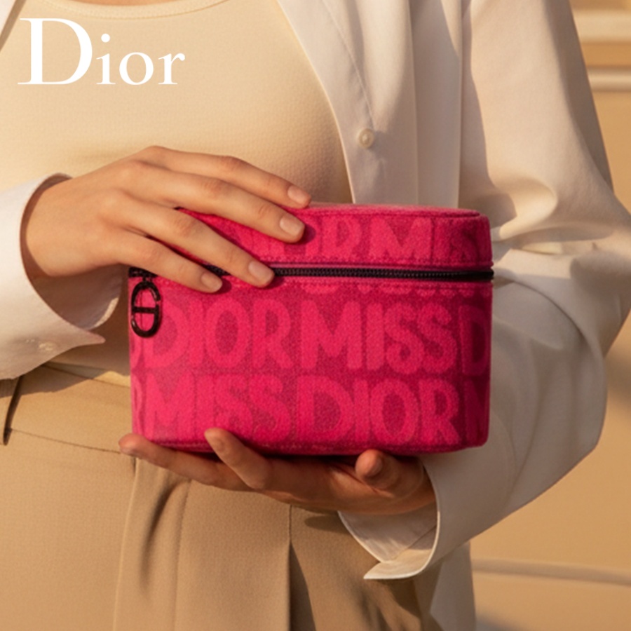 Bolsa de cosméticos rosa da Di - Beauty Makeup Dior avaliação e preço