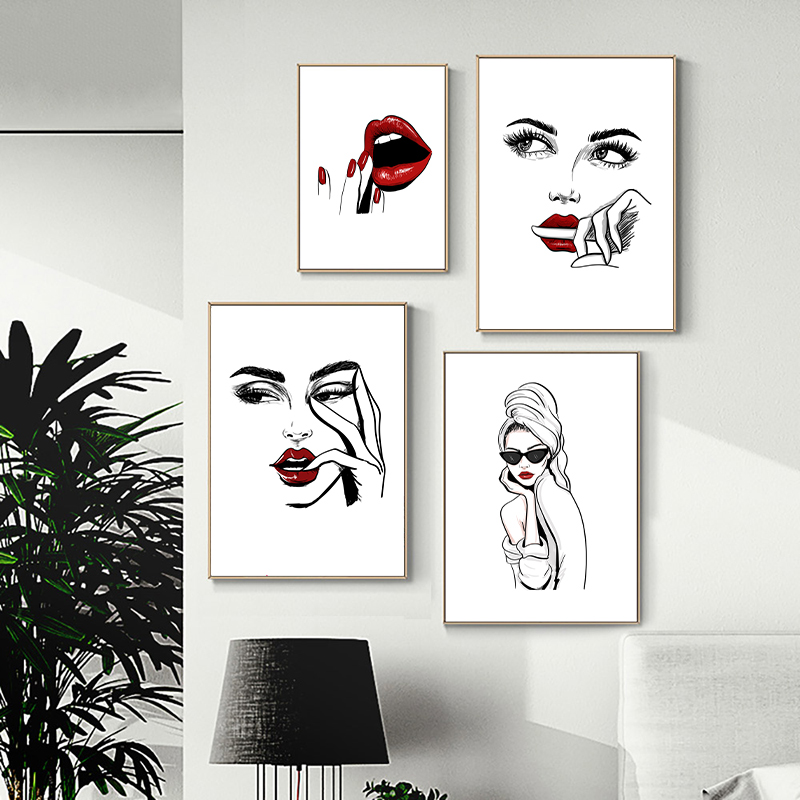 Moda nórdica maquiagem cartaz  - Makeup Is Beauty Quotes avaliação e preço