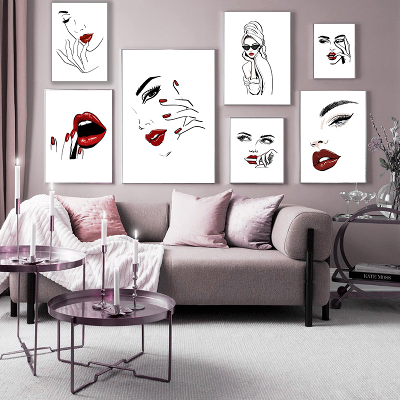 Moda nórdica maquiagem cartaz  - Makeup Is Beauty Quotes avaliação e preço