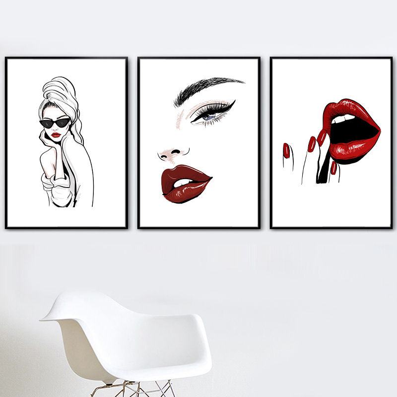 Moda nórdica maquiagem cartaz  - Makeup Is Beauty Quotes avaliação e preço