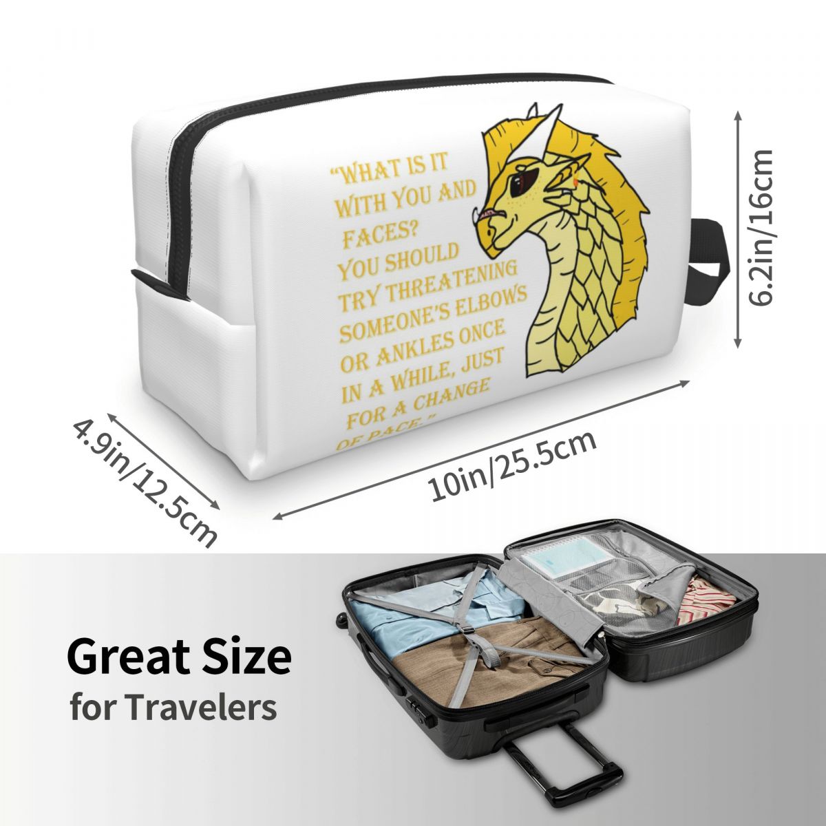 Qibli Quote Bolsa de Maquiagem - Makeup Is Beauty Quotes avaliação e preço