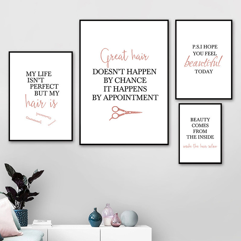 Pôsteres de arte com citação d - Makeup Is Beauty Quotes avaliação e preço