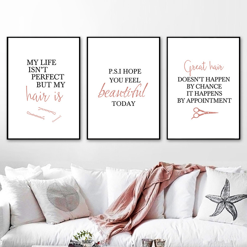 Pôsteres de arte com citação d - Makeup Is Beauty Quotes avaliação e preço