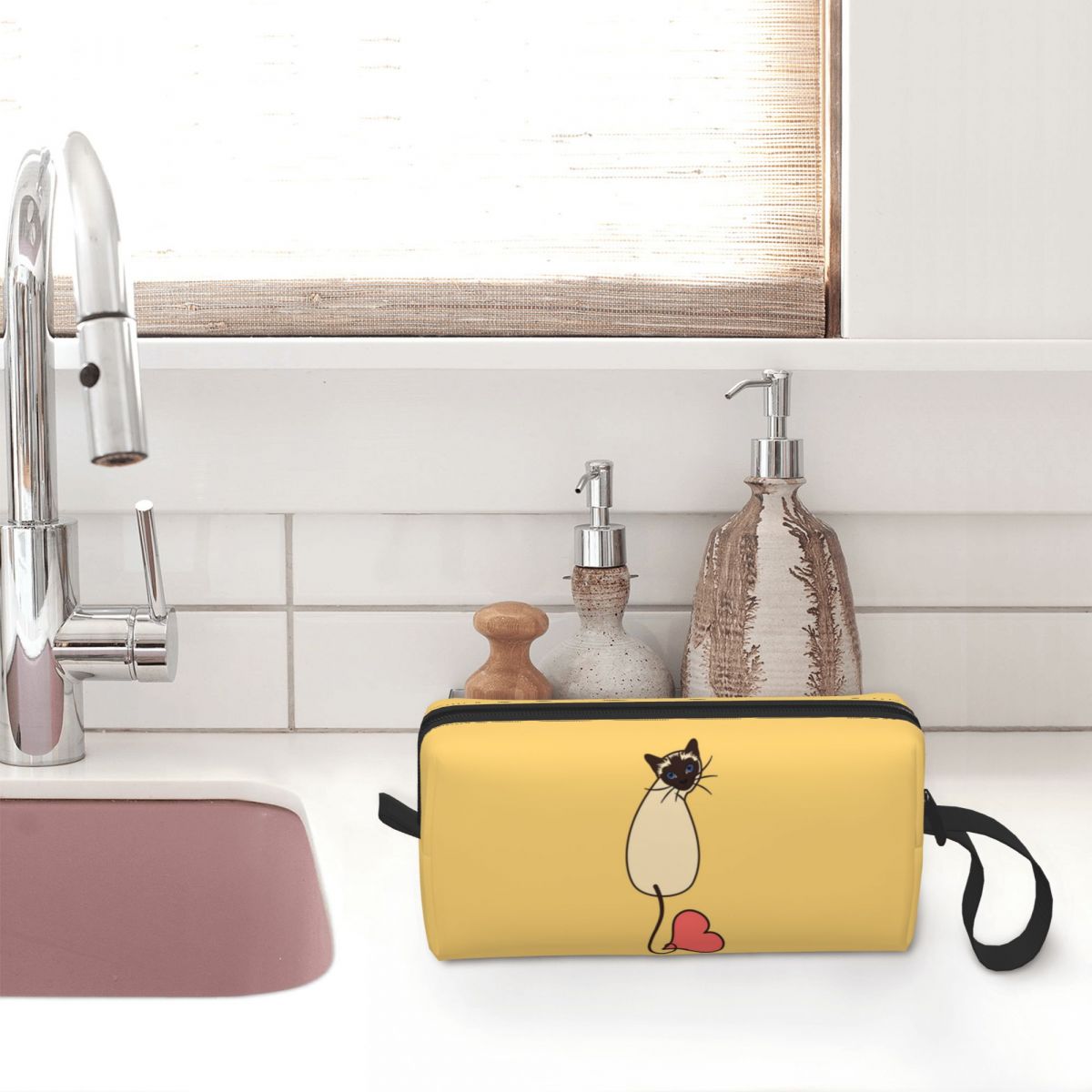 Bolsa de maquiagem amarela par - Beauty Love Makeup avaliação e preço