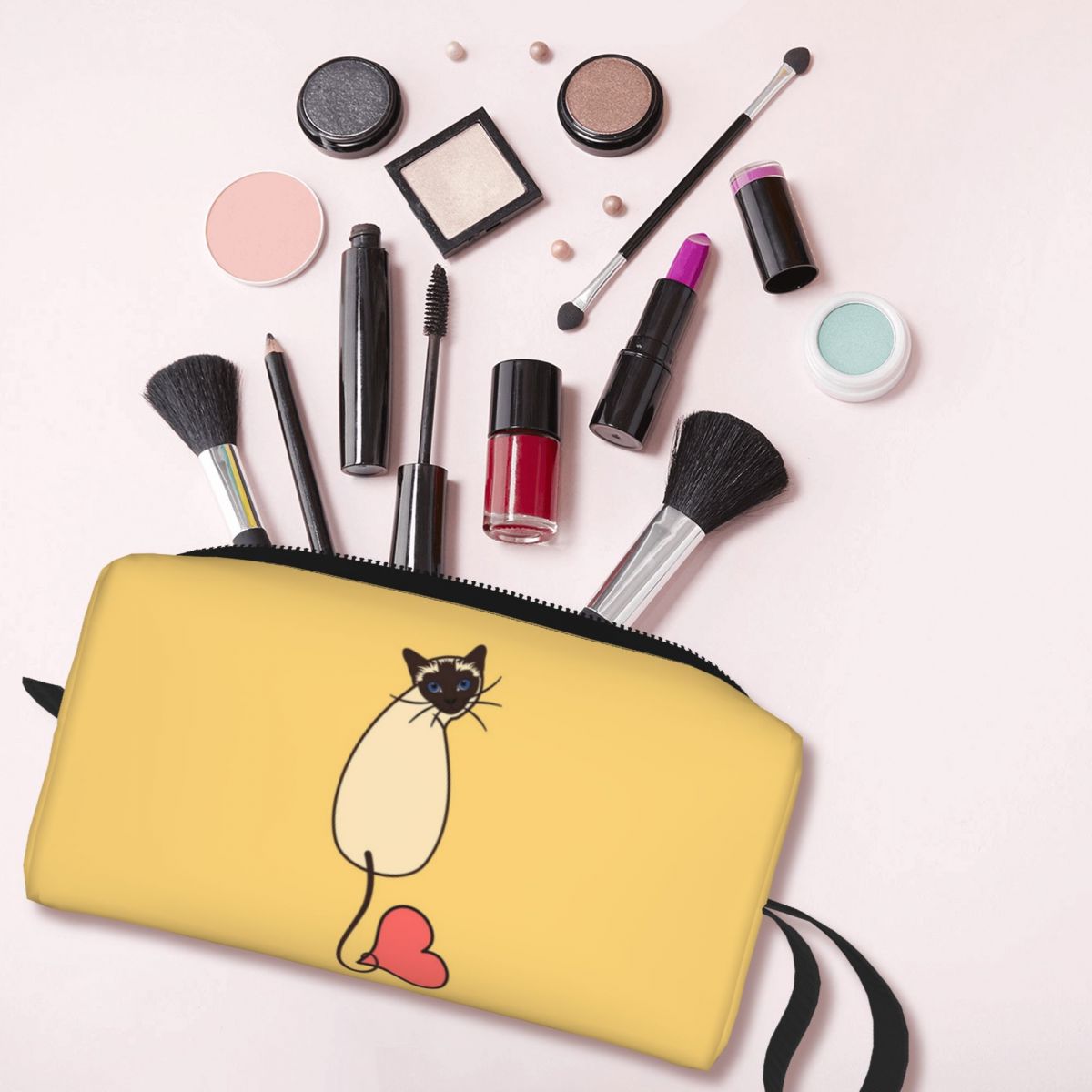 Bolsa de maquiagem amarela par - Beauty Love Makeup avaliação e preço