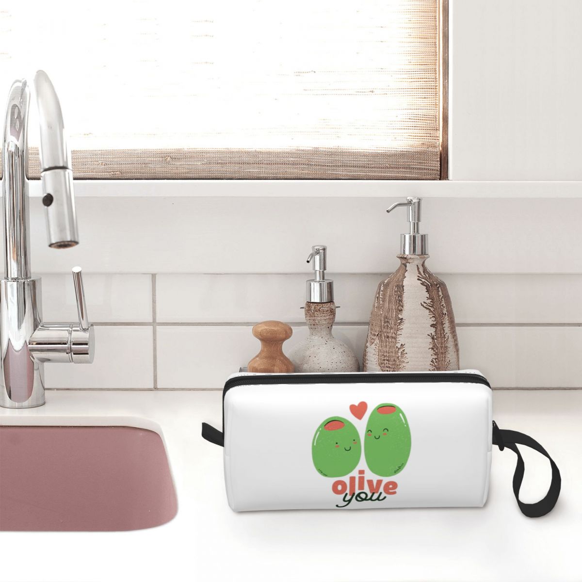 Olive You - Bolsa de Maquiagem - Beauty Love Makeup avaliação e preço