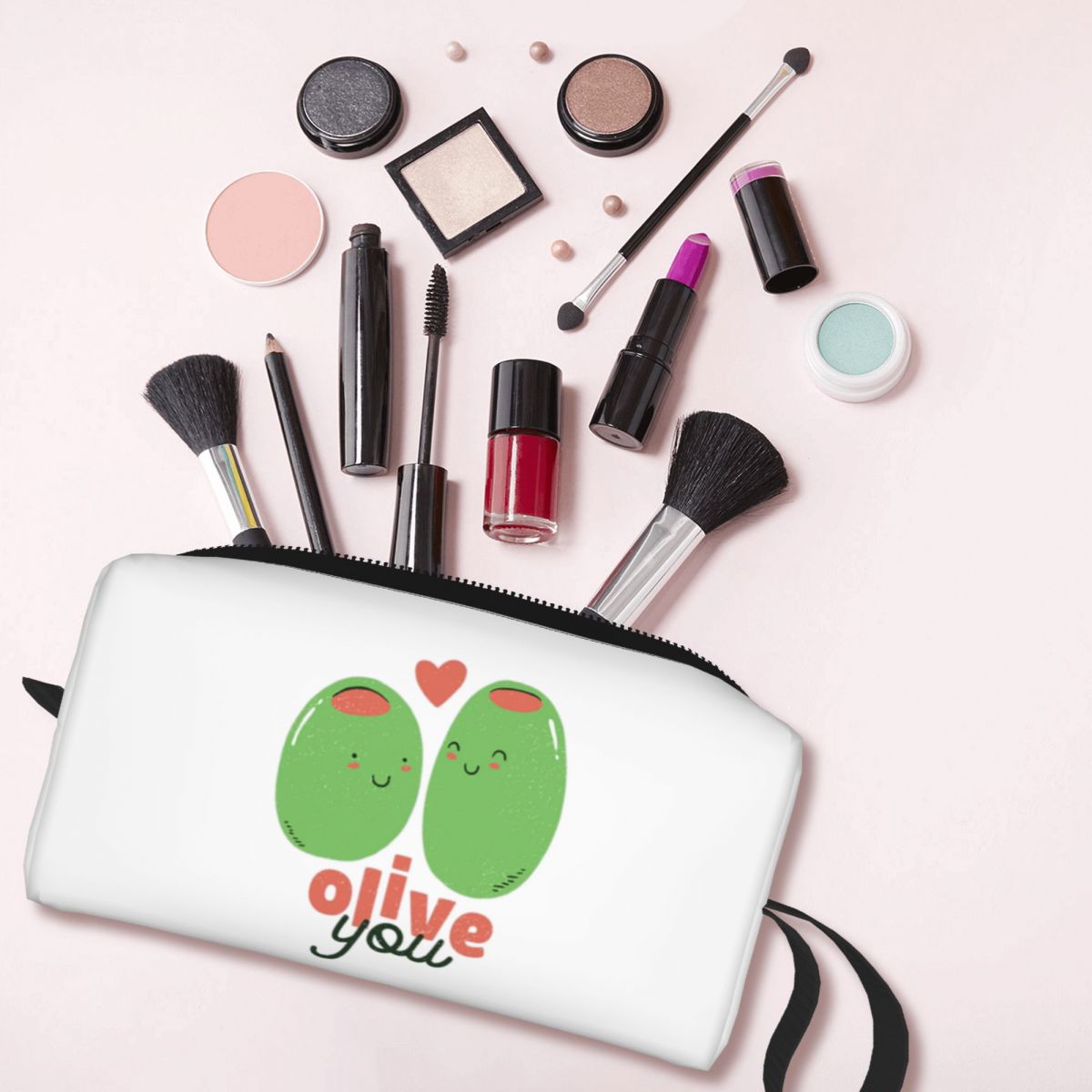 Olive You - Bolsa de Maquiagem - Beauty Love Makeup avaliação e preço